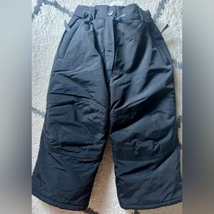 Amazon Essentials Black Snow Pants with Blue Lining